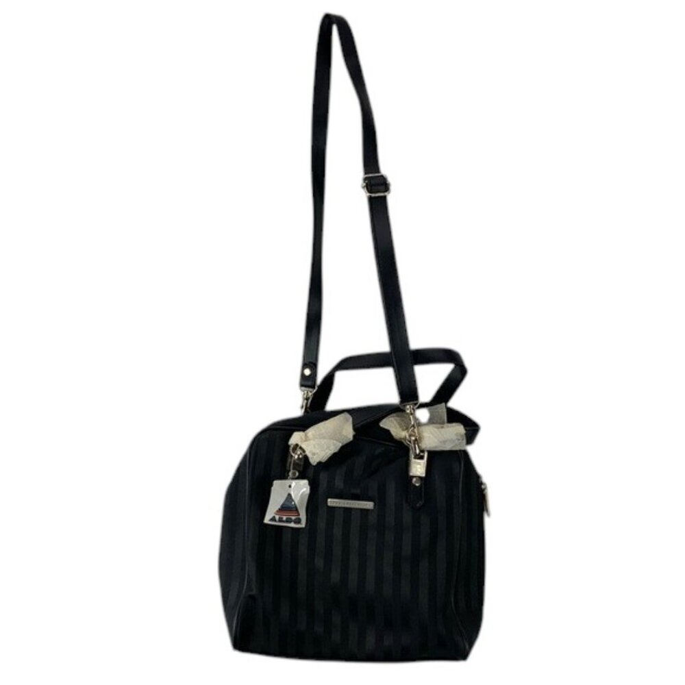 Aldo Women’s Small Black Nylon Crossbody Purse Messenger Travel Bag‎ Vintage NWT